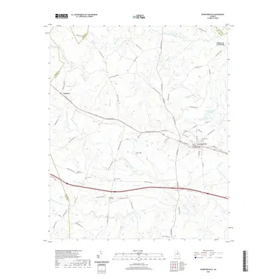 2020 Map of Crawfordville, 2020 Print