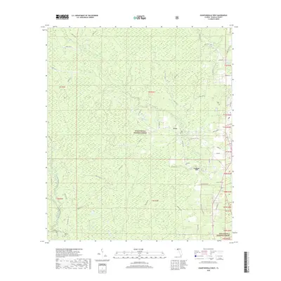 2018 Map of Crawfordville West, 2018 Print