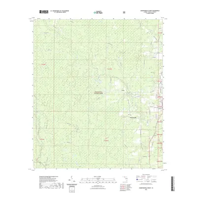 2021 Map of Crawfordville West, 2021 Print