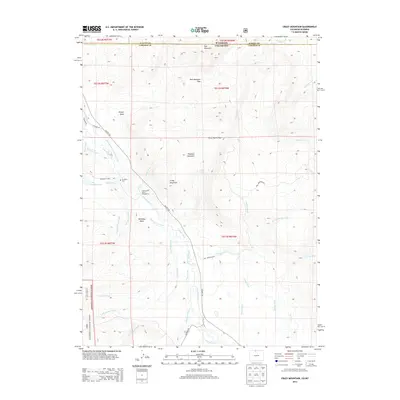 2013 Map of Crazy Mountain, 2013 Print