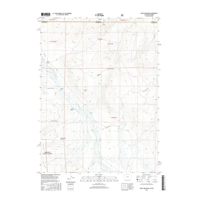 2016 Map of Crazy Mountain, 2016 Print