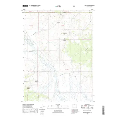 2019 Map of Crazy Mountain, 2019 Print