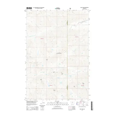2014 Map of Crazy Peak, 2014 Print