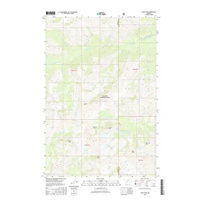 2017 Map of Crazy Peak, 2017 Print