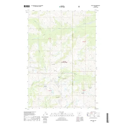 2020 Map of Crazy Peak, 2020 Print