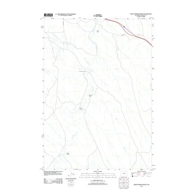2012 Map of Crazy Woman Ranch, 2012 Print