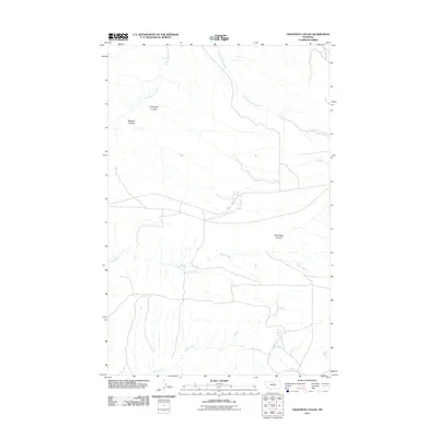 2011 Map of Crazyman Coulee, 2011 Print