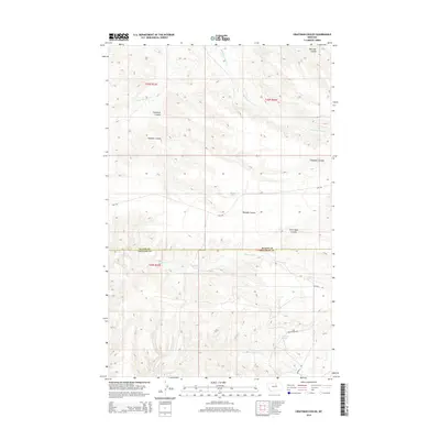 2014 Map of Crazyman Coulee, 2014 Print