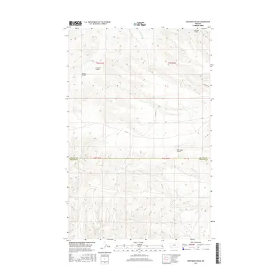 2017 Map of Crazyman Coulee, 2017 Print