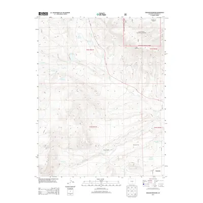 2013 Map of Creager Reservoir, 2013 Print