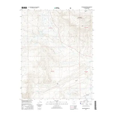 2016 Map of Creager Reservoir, 2016 Print
