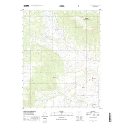 2019 Map of Creager Reservoir, 2019 Print