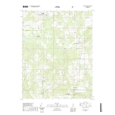2021 Map of Creal Springs, 2021 Print