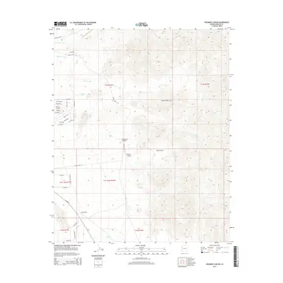 2014 Map of Creamery Canyon, 2014 Print