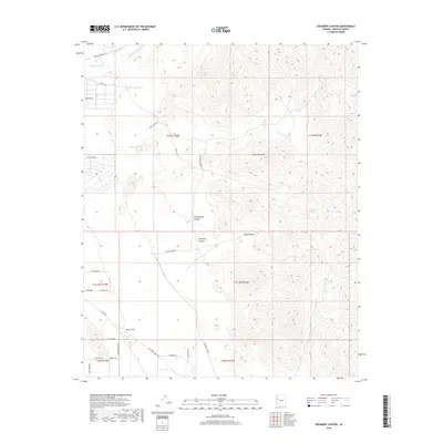 2018 Map of Creamery Canyon, 2018 Print