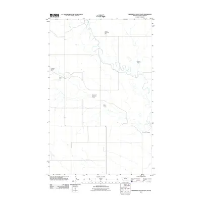 2011 Map of Creedman Coulee East, 2011 Print