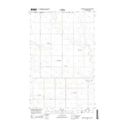 2014 Map of Creedman Coulee East, 2014 Print