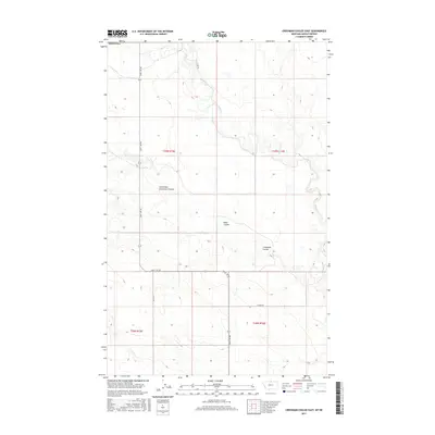 2017 Map of Creedman Coulee East, 2017 Print