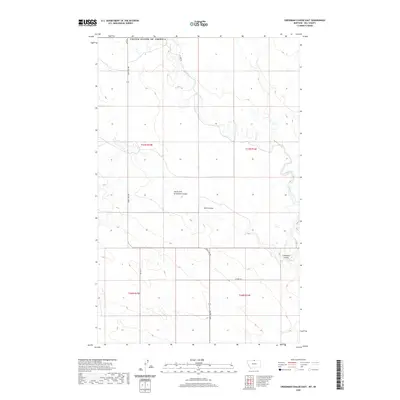 2020 Map of Creedman Coulee East, 2020 Print