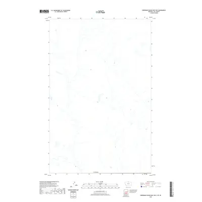 2020 Map of Creedman Coulee East OE N, 2020 Print