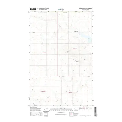 2014 Map of Creedman Coulee West, 2014 Print