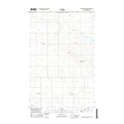 2017 Map of Creedman Coulee West, 2017 Print