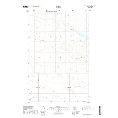 2020 Map of Creedman Coulee West, 2020 Print