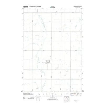 2012 Map of Cresbard, 2012 Print