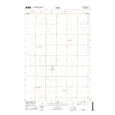 2015 Map of Cresbard, 2015 Print