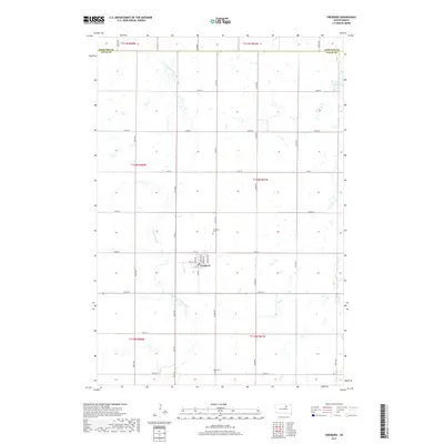 2017 Map of Cresbard, 2017 Print