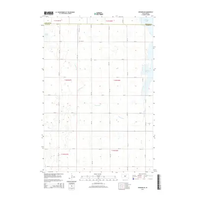 2015 Map of Cresbard NE, 2015 Print