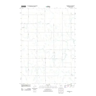 2012 Map of Cresbard SE, 2012 Print