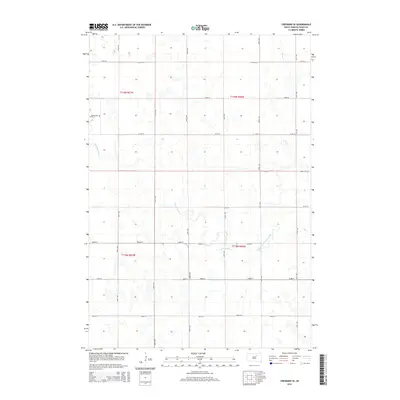 2015 Map of Cresbard SE, 2015 Print