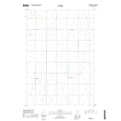 2017 Map of Cresbard SE, 2017 Print