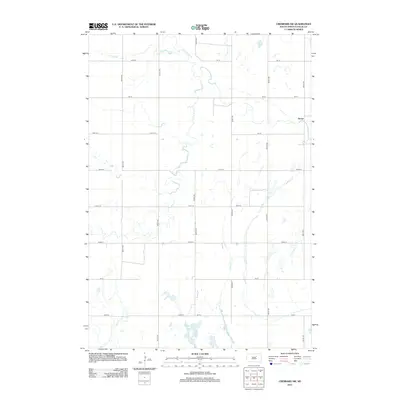 2012 Map of Cresbard SW, 2012 Print