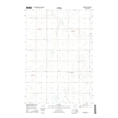 2015 Map of Cresbard SW, 2015 Print
