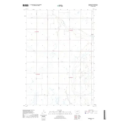 2017 Map of Cresbard SW, 2017 Print