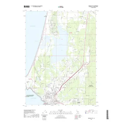 2018 Map of Crescent City, 2018 Print