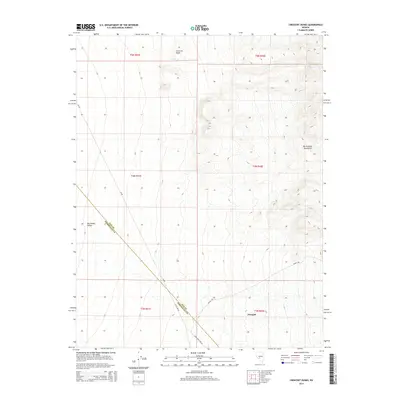 2014 Map of Crescent Dunes, 2014 Print
