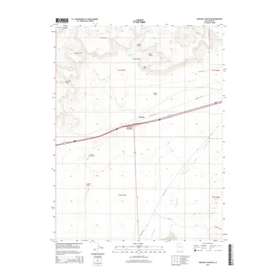 2014 Map of Crescent Junction, 2014 Print