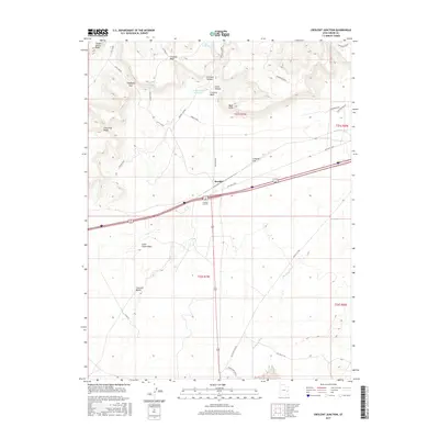 2017 Map of Crescent Junction, 2017 Print