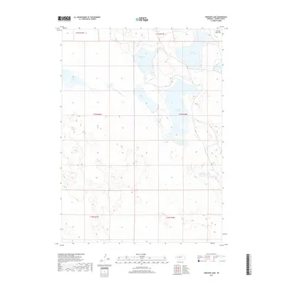2017 Map of Crescent Lake, 2017 Print