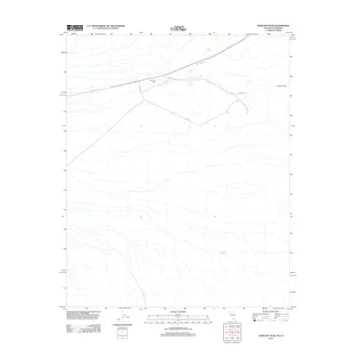 2012 Map of Crescent Peak, 2012 Print