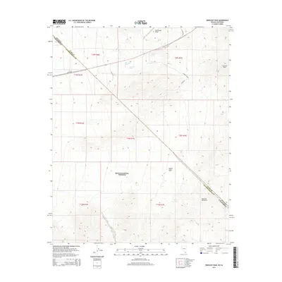 2014 Map of Crescent Peak, 2014 Print