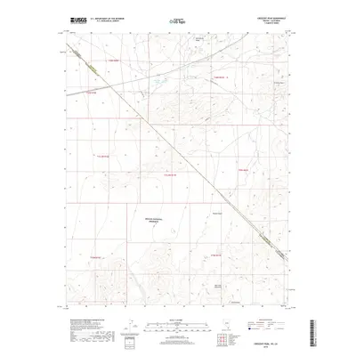 2018 Map of Crescent Peak, 2018 Print