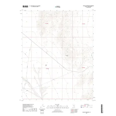 2018 Map of Crescent Reservoir, 2018 Print