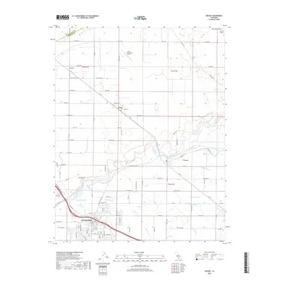 2018 Map of Cressey, 2018 Print