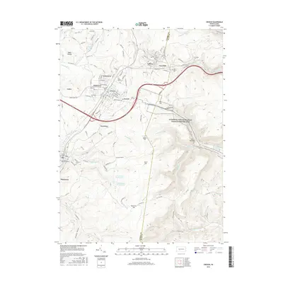 2016 Map of Cresson, 2016 Print