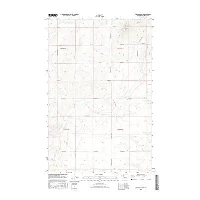 2017 Map of Creston Butte, 2017 Print
