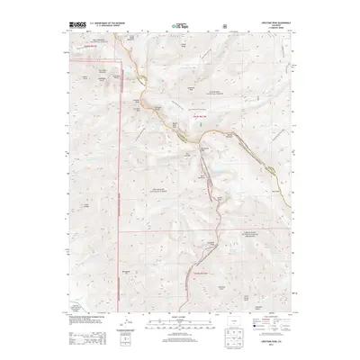 2013 Map of Crestone Peak, 2013 Print